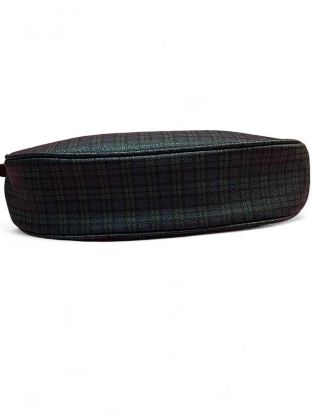 Vintage Ralph Lauren Plaid Leather Hobo Shoulder Bag Old Money Preppy - Picture 6 of 7